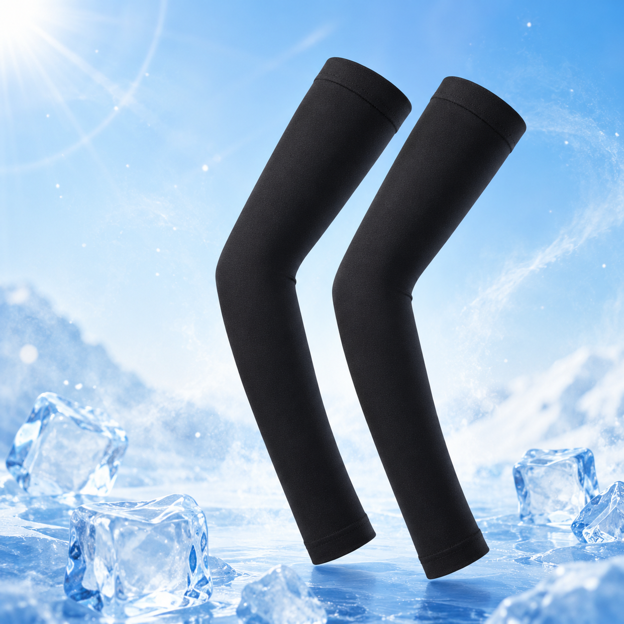 Black cooling arm sleeves main product photo