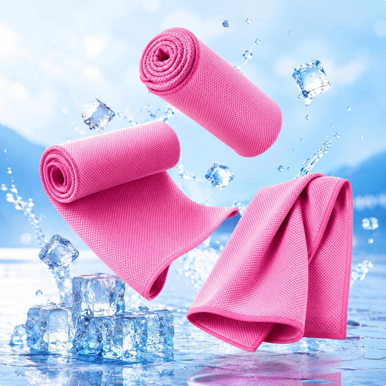 Cooling towel refreshing summer use
